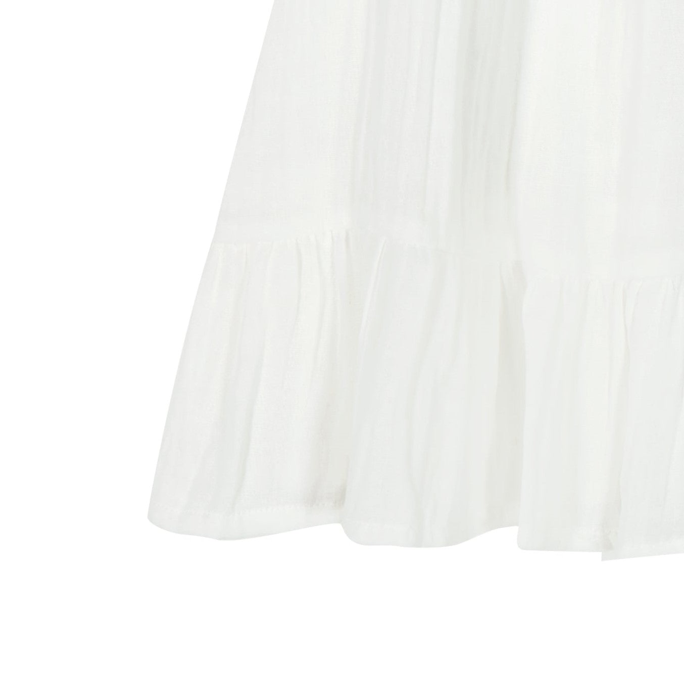 Mini Eva Girls' Ruffle Dress White