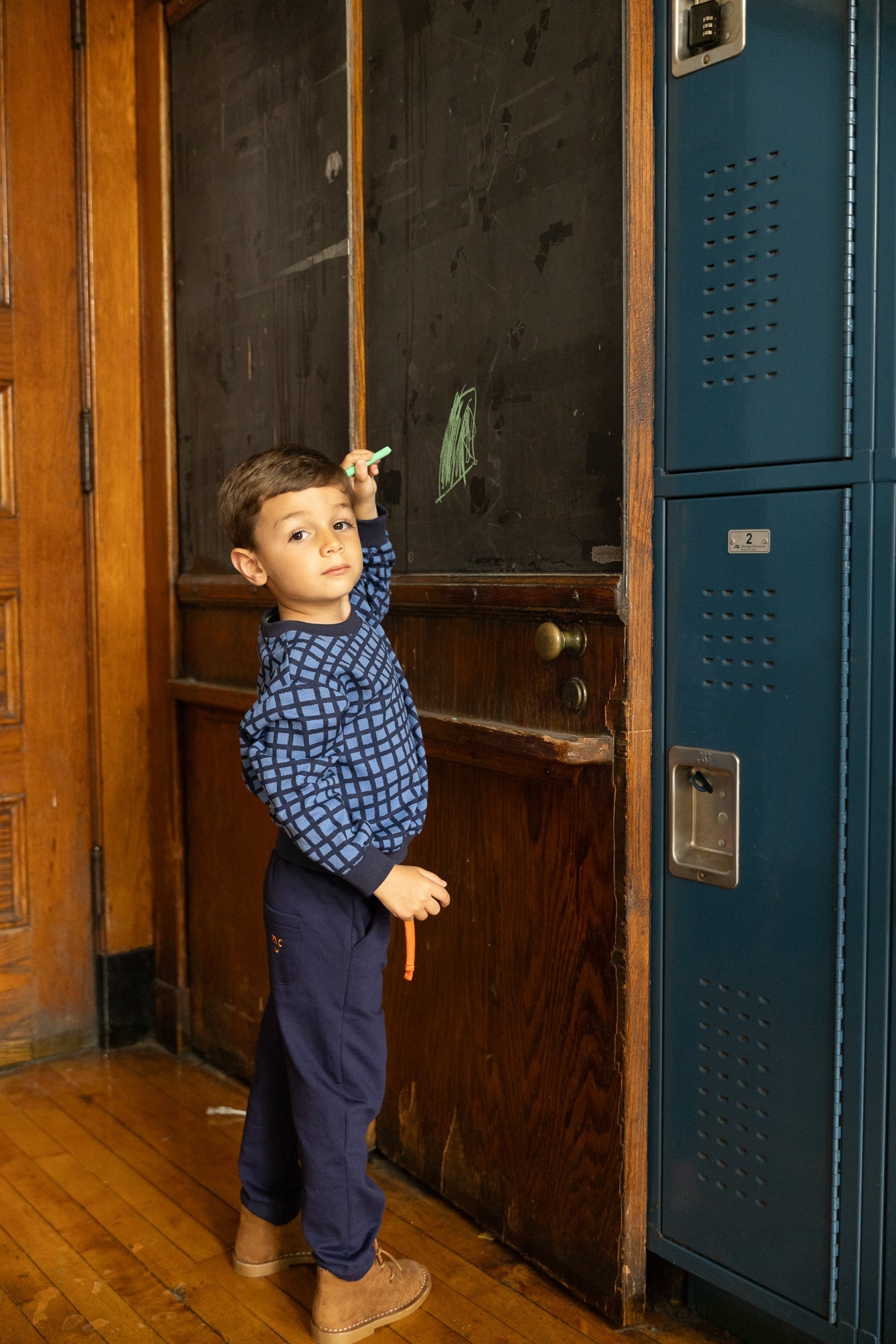 Recycled Cotton Navy Jogger