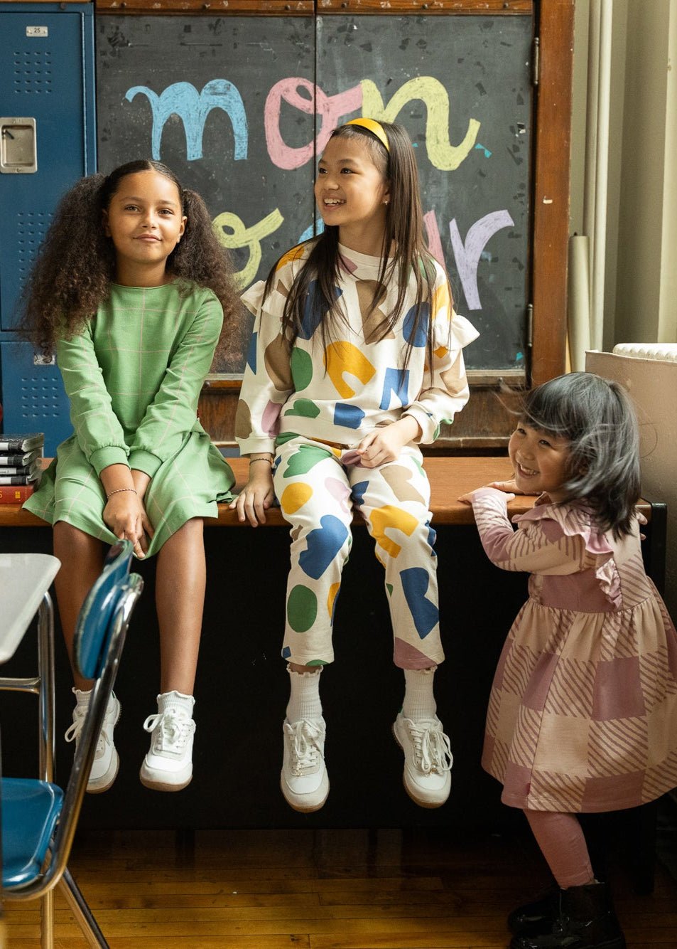 Recycled Cotton Mon Coeur Ruffled Sweatshirt