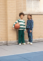 Recycled Cotton Blue Block Sweatshirt