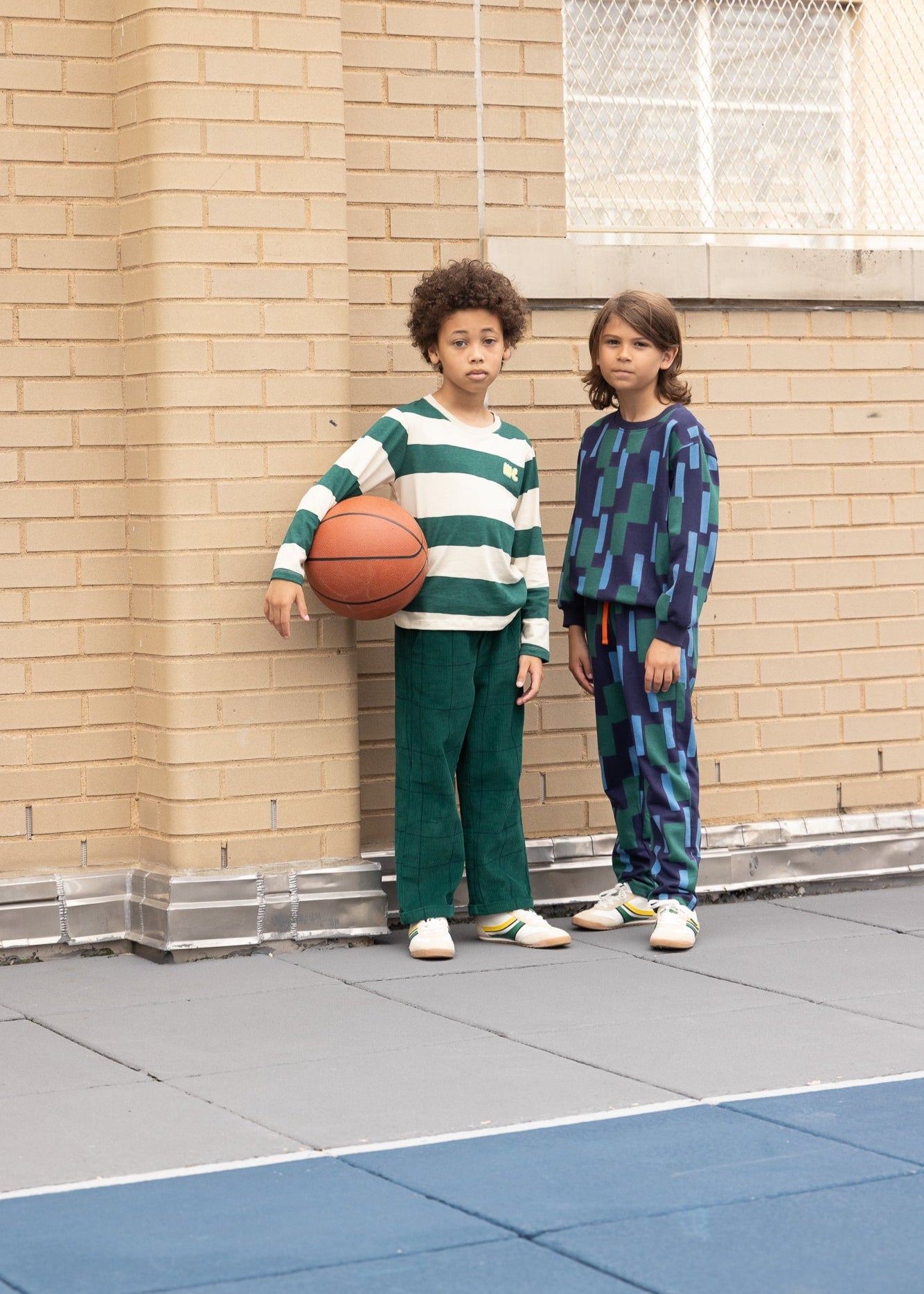 Recycled Cotton Blue Block Sweatshirt