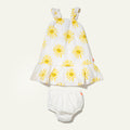 Linen Sun Baby Ruffle Dress
