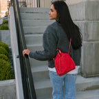 Cherry Motion Bucket Crossbody