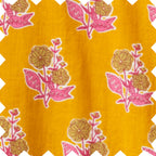 Girls' Smocked Long Sleeve Dress | Mustard and Pink