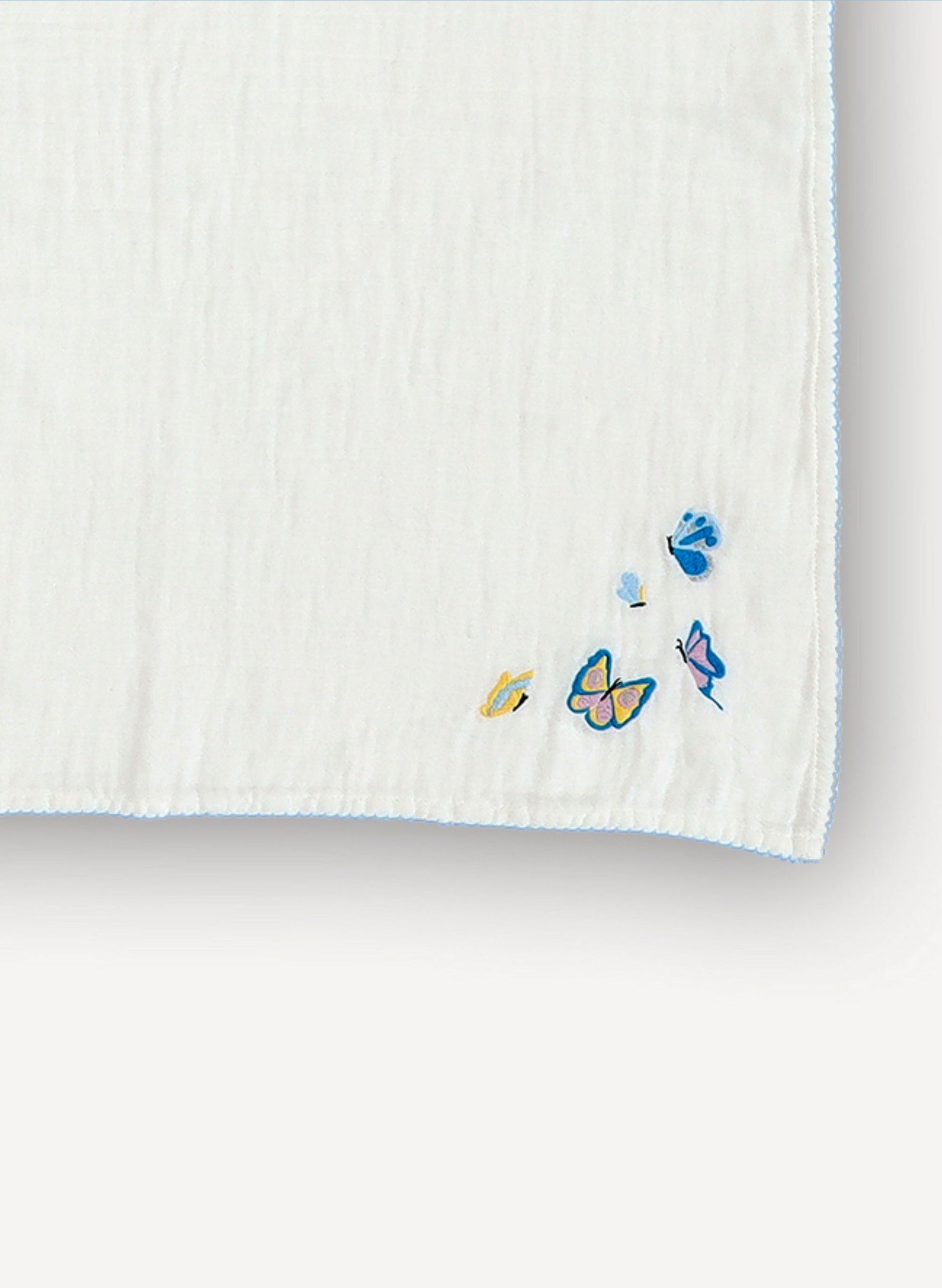 Organic White Shawl Blanket