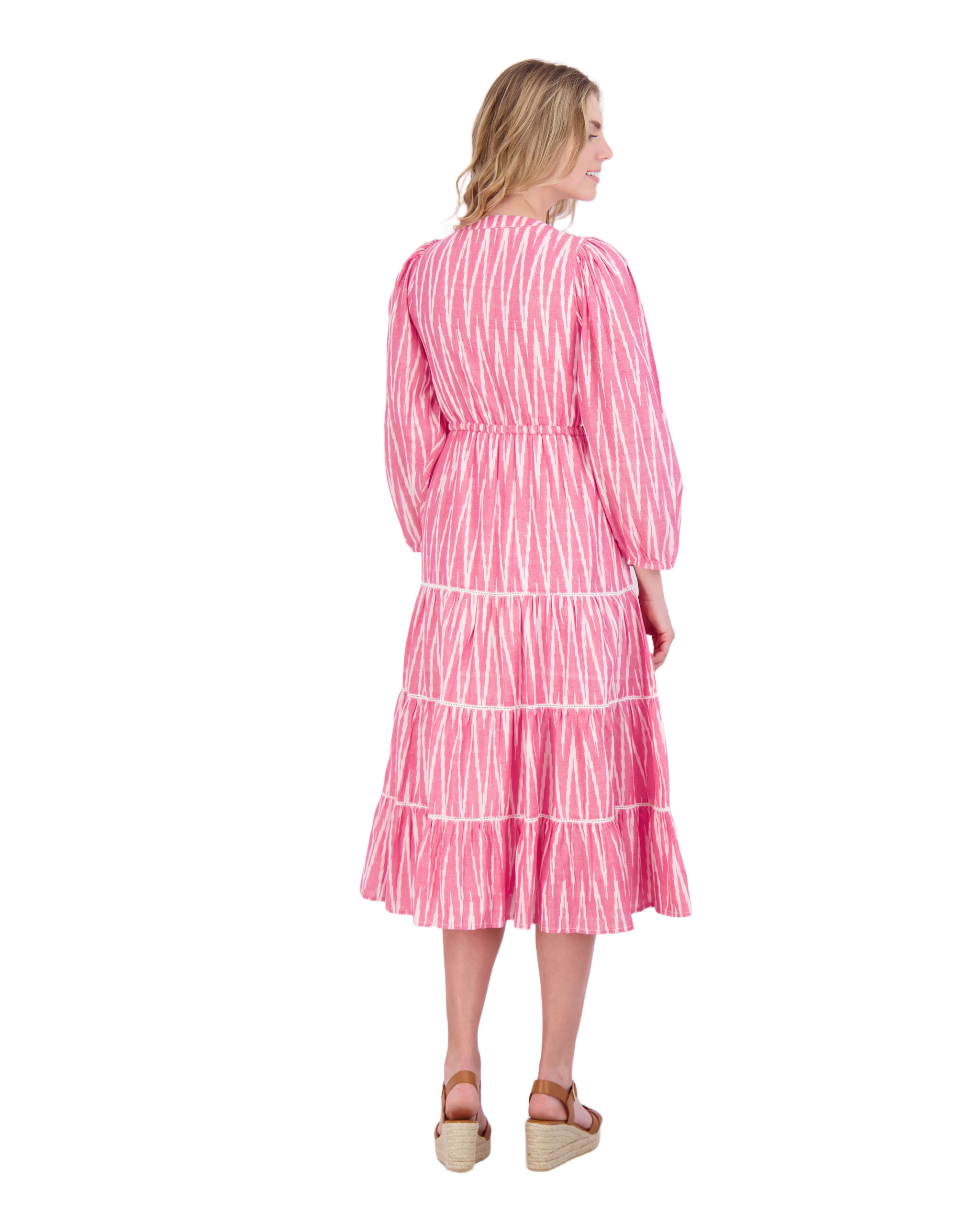 Odette Women's Maxi Dress Rose Ikat