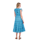 Giselle Women's Maxi Dress Turquoise Ikat