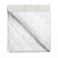 Play Mat | French Grey and White Quilted Linen, Reversible