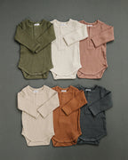 Organic Snap Long Sleeve Ribbed Bodysuit