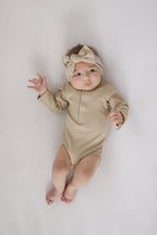 Organic Snap Long Sleeve Ribbed Bodysuit