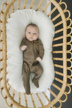 Cocoa Organic Cotton Ribbed Zipper Pajama