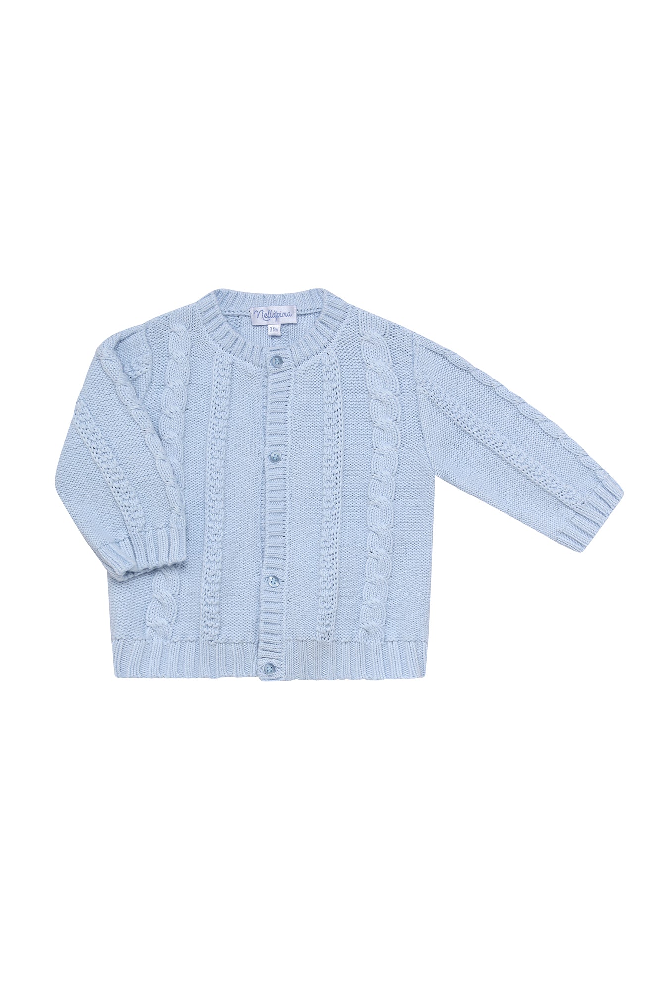 Baby Girl Nella Knit Pima Cotton Cardigan