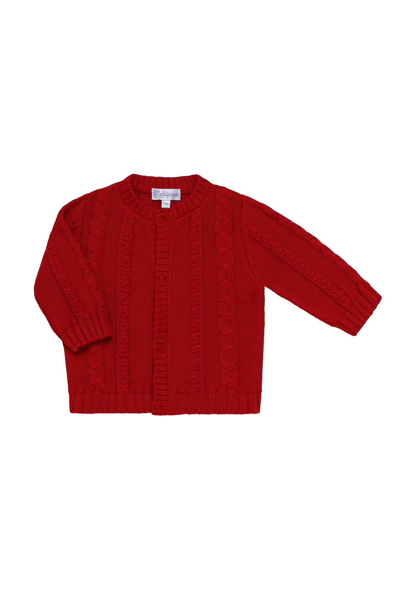 Baby Girl Nella Knit Pima Cotton Cardigan