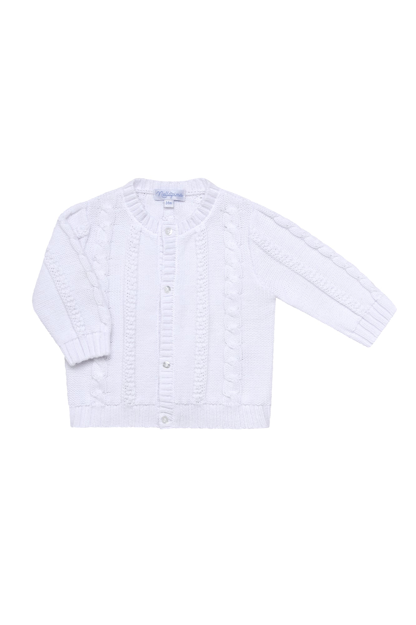 Baby Girl Nella Knit Pima Cotton Cardigan
