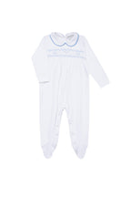 Nella Smocked Pima Cotton Footie