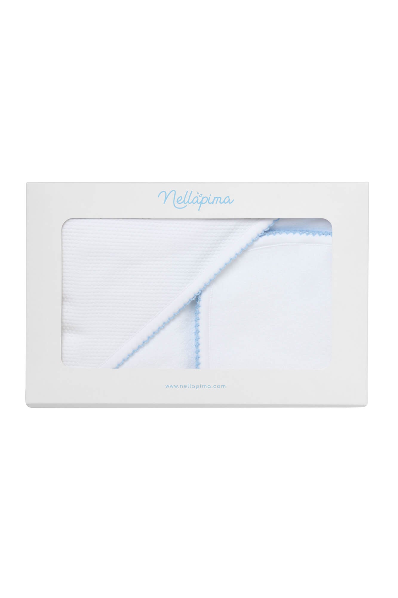 White Bubble Hooded Baby Towel