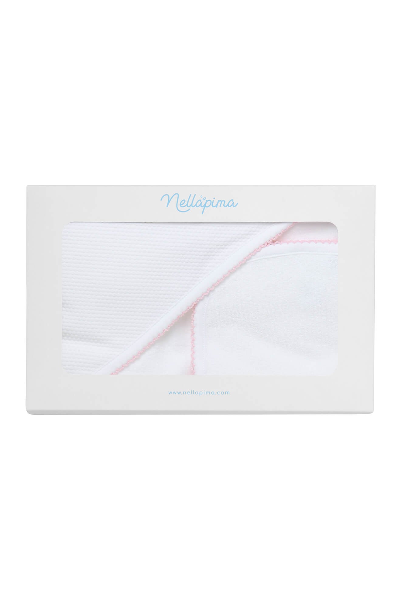 White Bubble Hooded Baby Towel