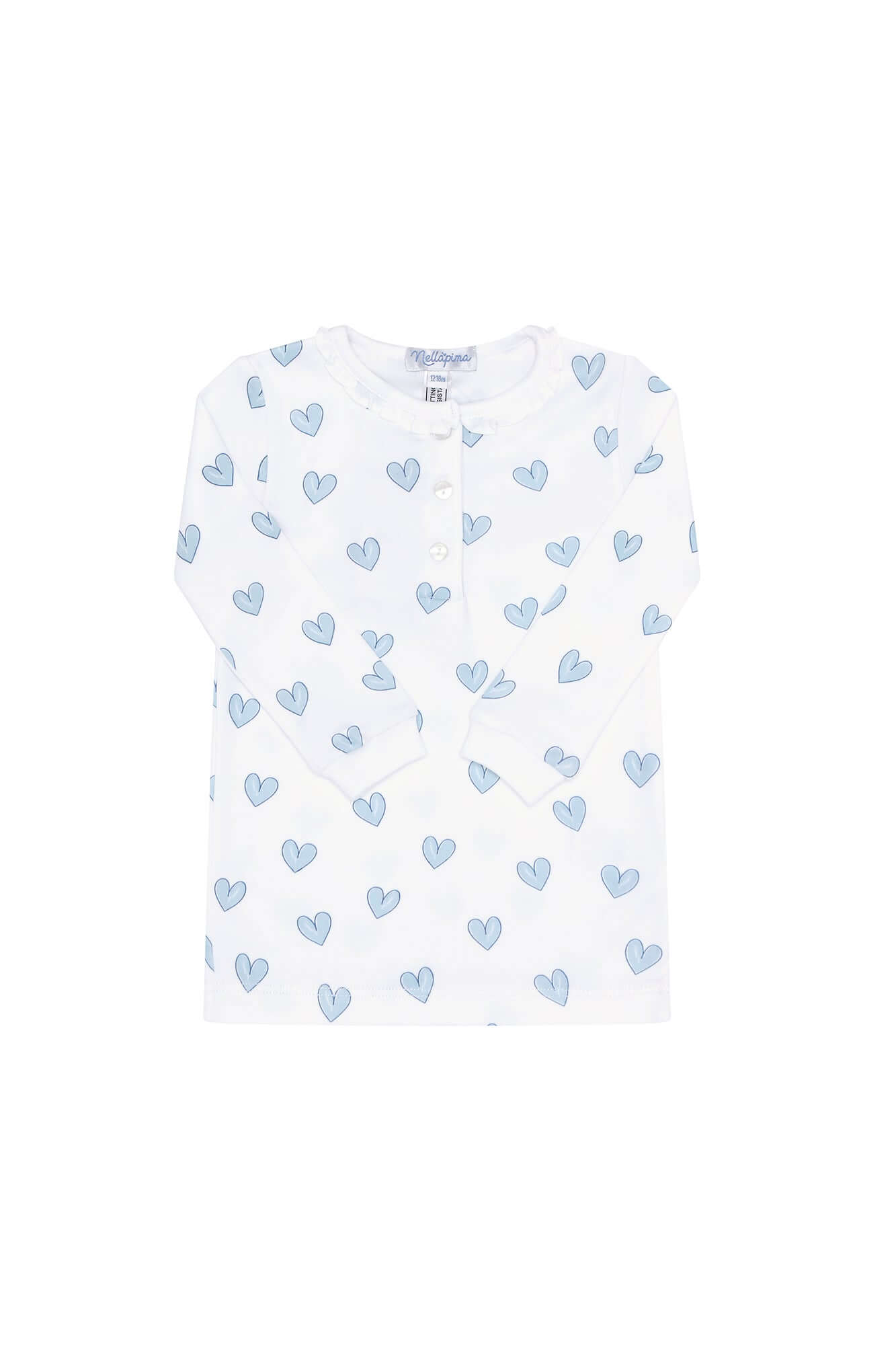 Blue Heart Print Pajama