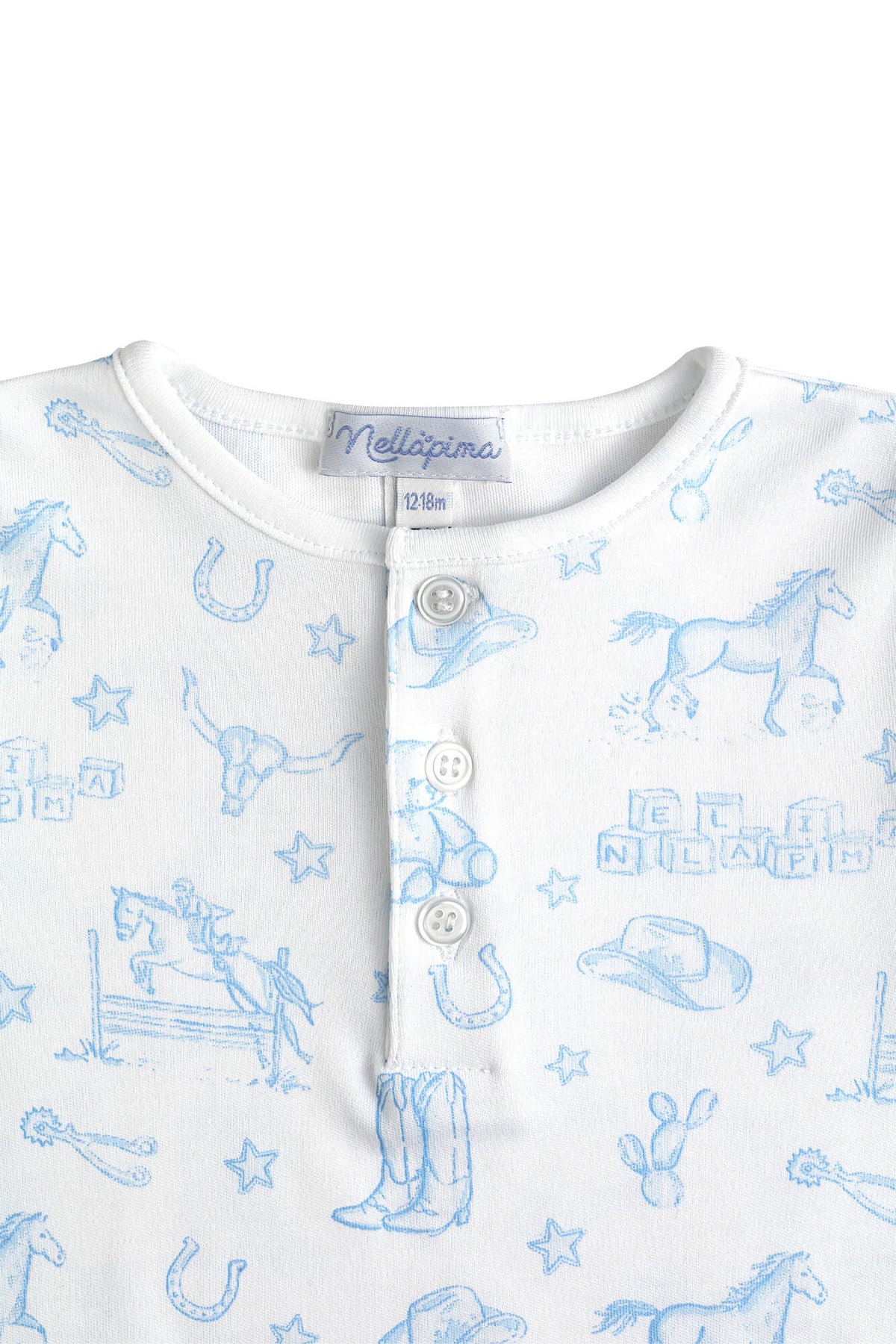 Blue Lone Star Toile Pajamas