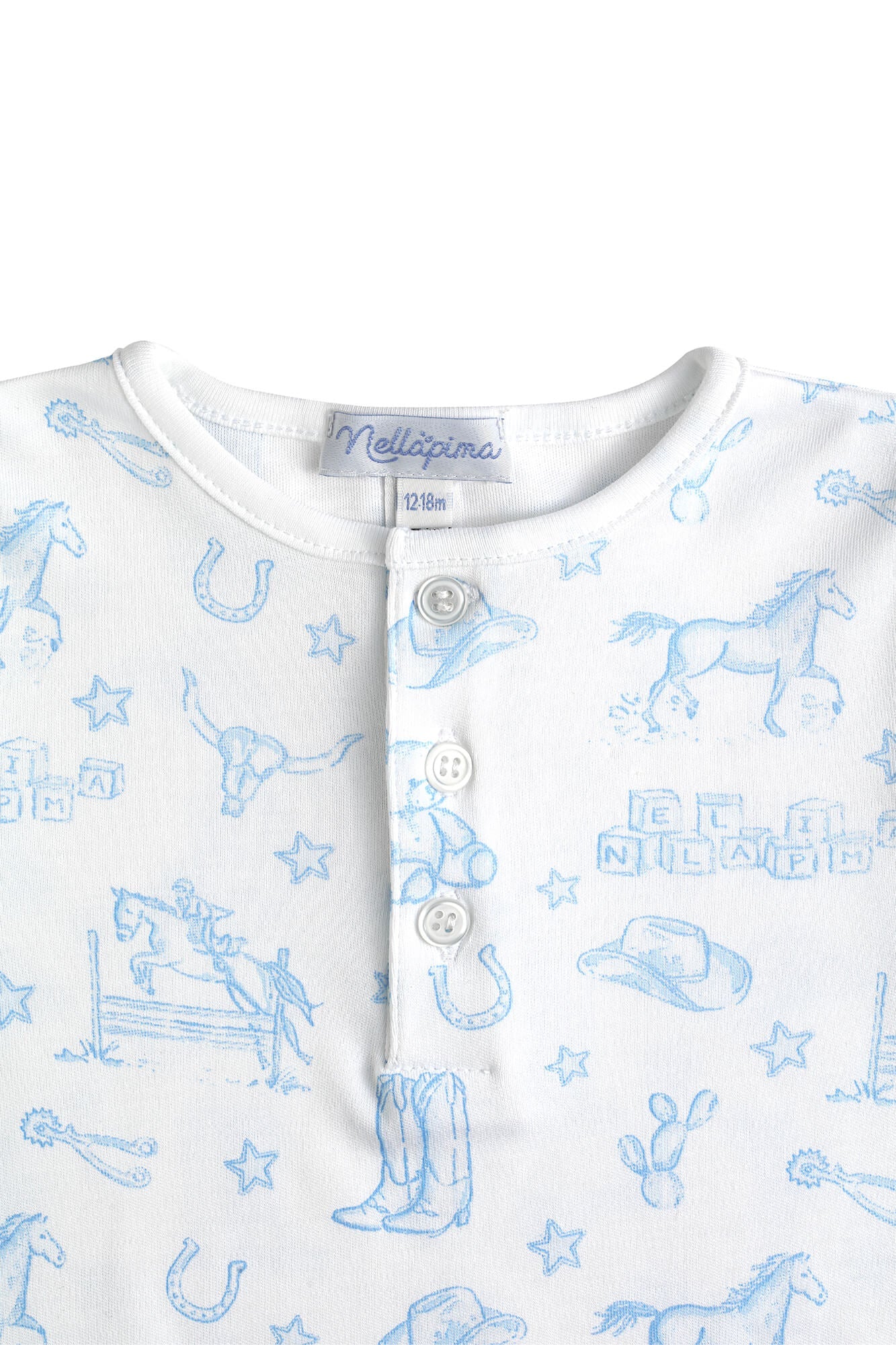 Blue Lone Star Toile Pajamas