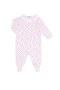 Pink Cheetah Print Crossover Footie