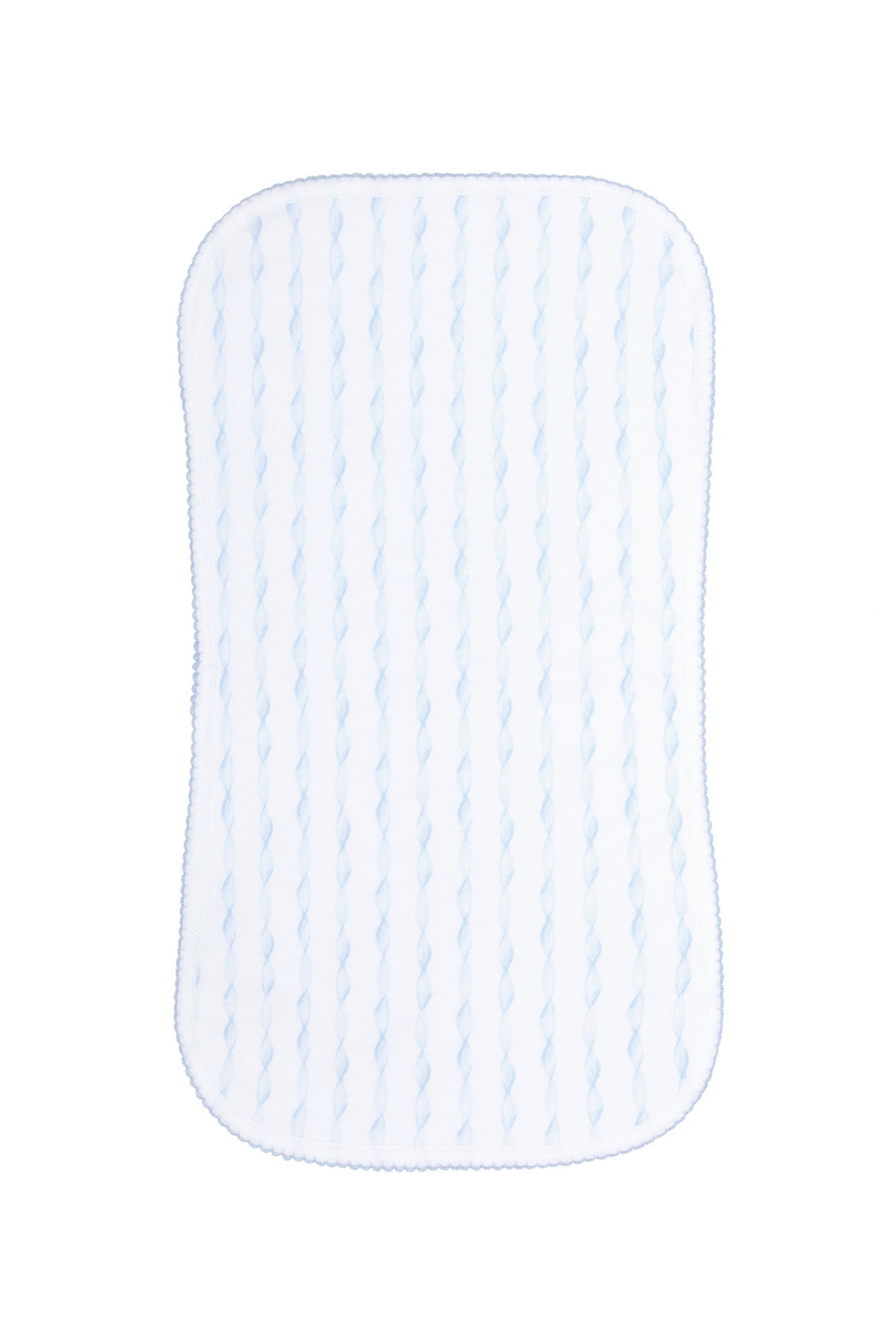 Blue Twirls Burp Cloth