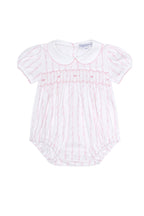 Pink Twirls Smocked Bubble