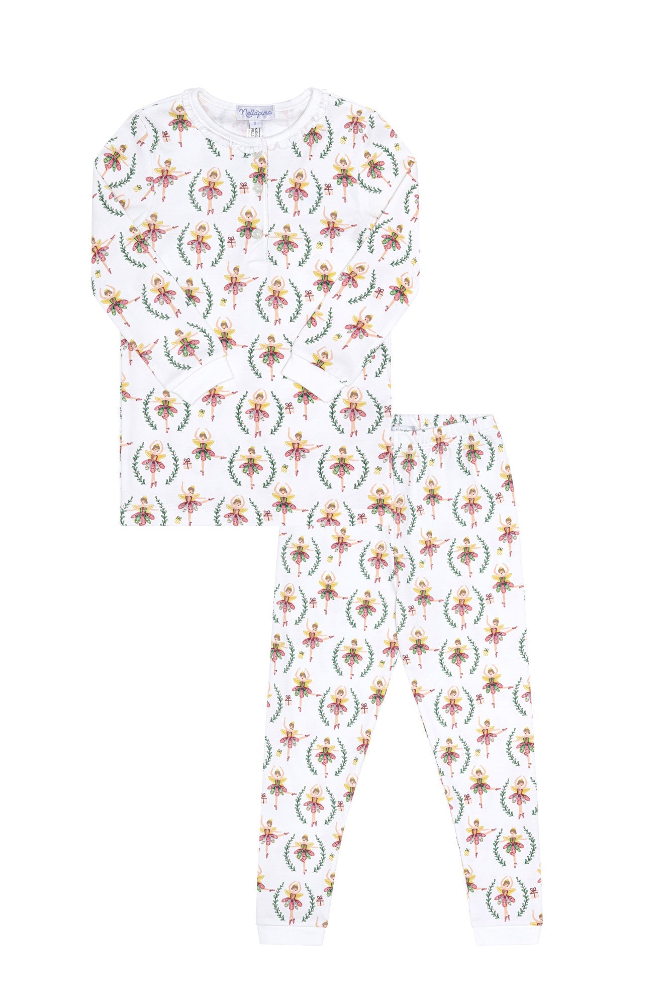 Christmas Fairy Pima Cotton Two-Piece Pajamas