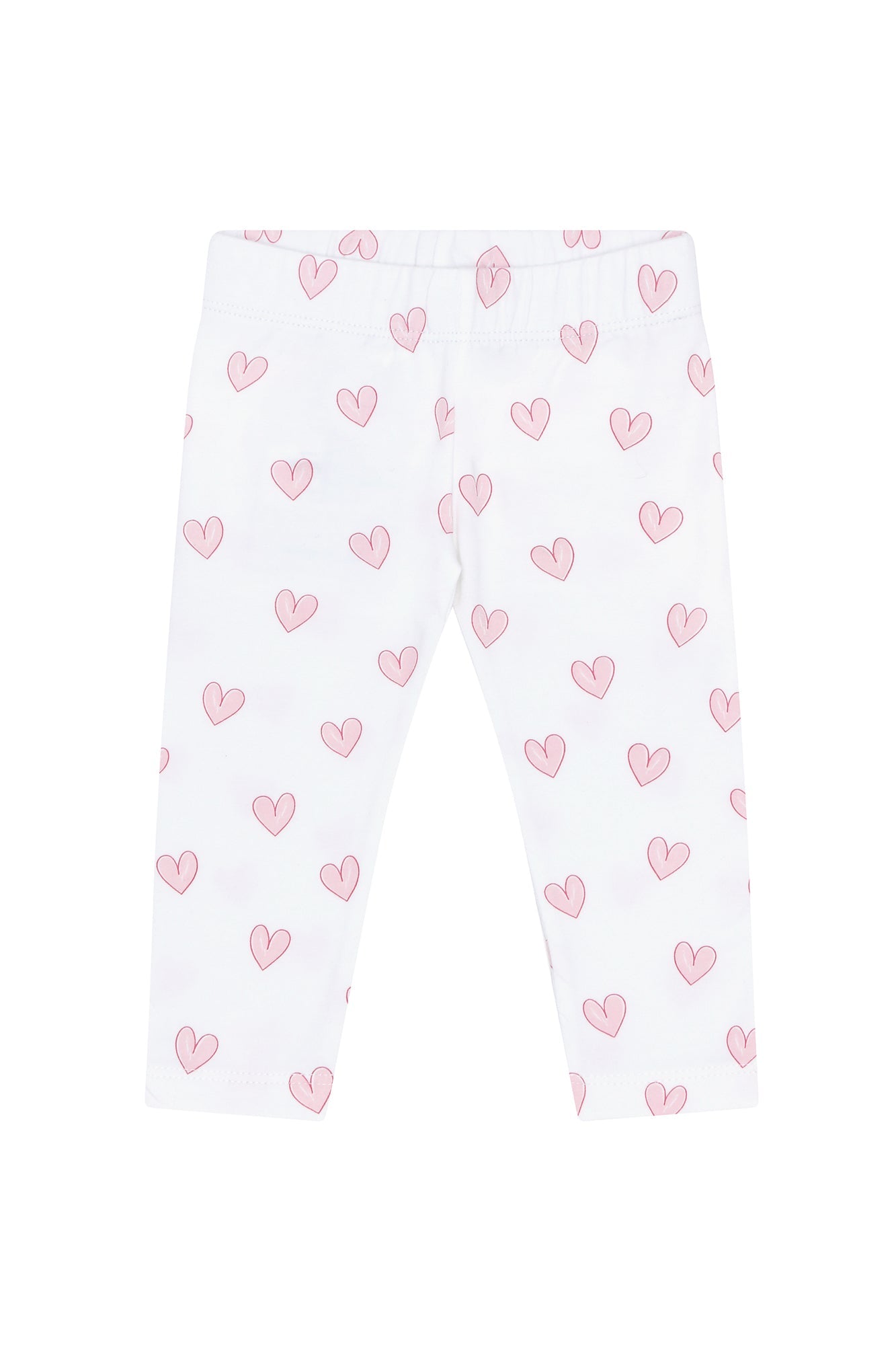 Pink Heart Tee-Leggings Pima Cotton Set