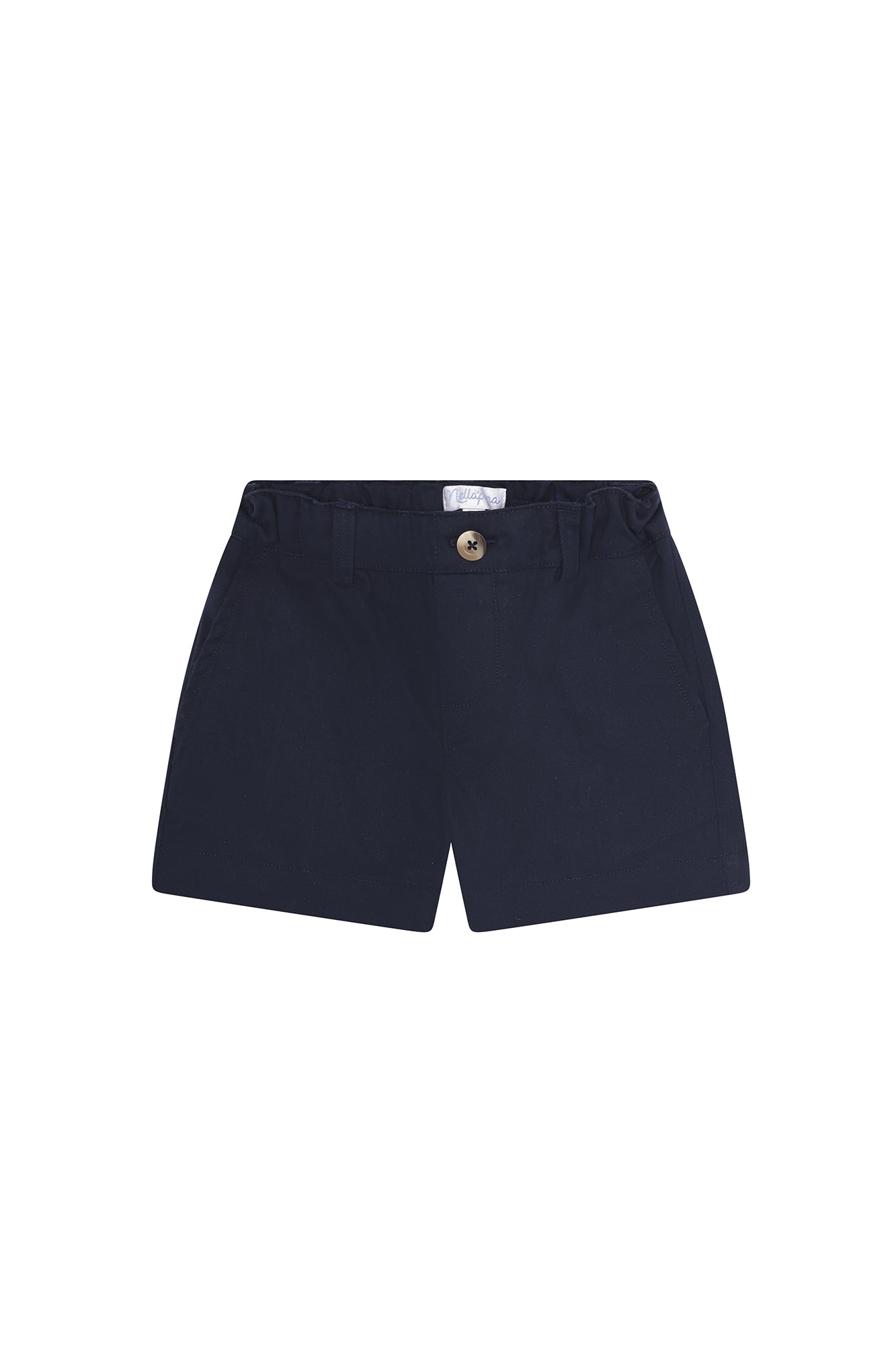 Navy Twill Pima Cotton Shorts