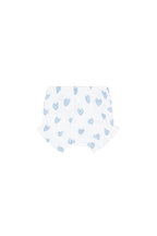 Girl Blue Heart Print Baby Diaper Cover Set