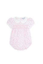 Baby Girl Pink Cheetah Print Smocked Bubble