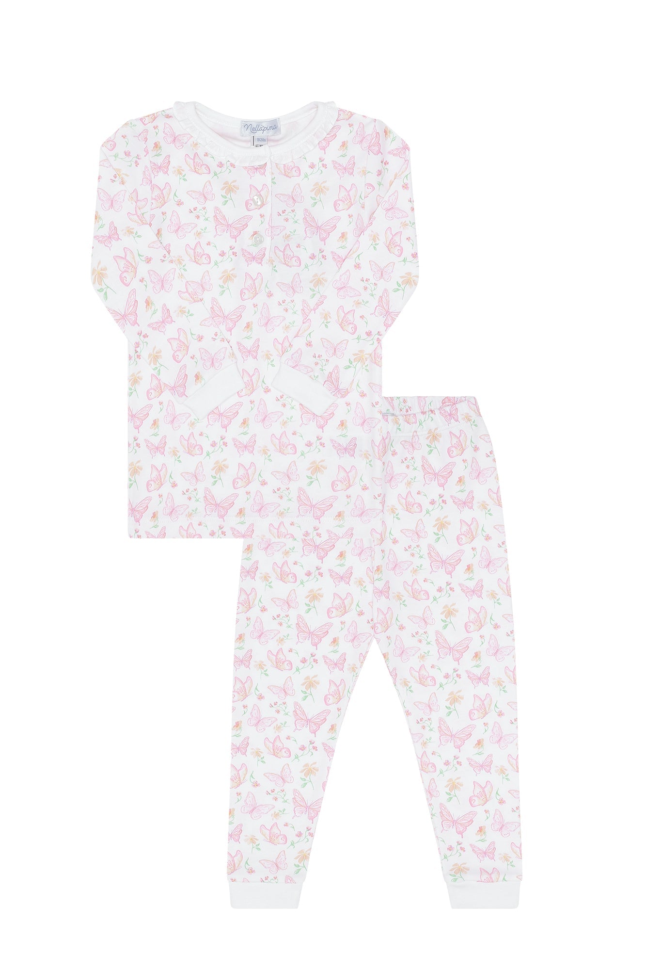 Girls Butterflies PrintPima Cotton Pajama