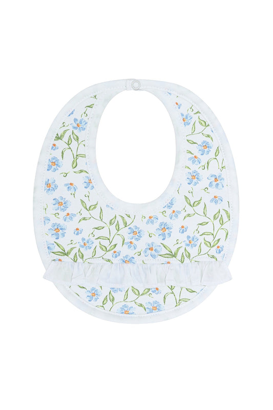 Blue Vines Print Bib