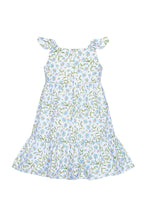 Blue Vines Pima Cotton Woven Summer Dress