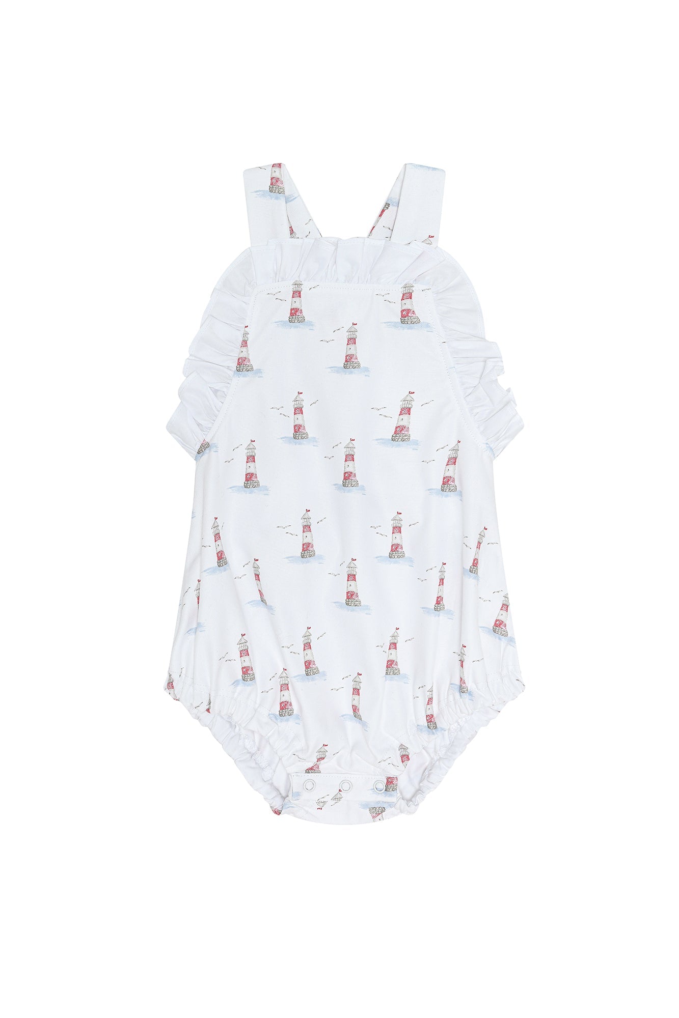 Lighthouse Woven Pima Bubble Romper