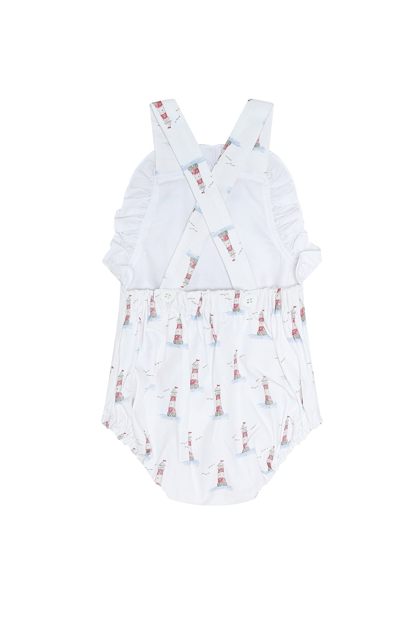 Lighthouse Woven Pima Bubble Romper