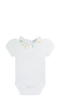 Baby Girl Spirals Print Pima Cotton Onesie Set