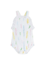 Baby Girl Spirals Pima Cotton Woven Summer Bubble