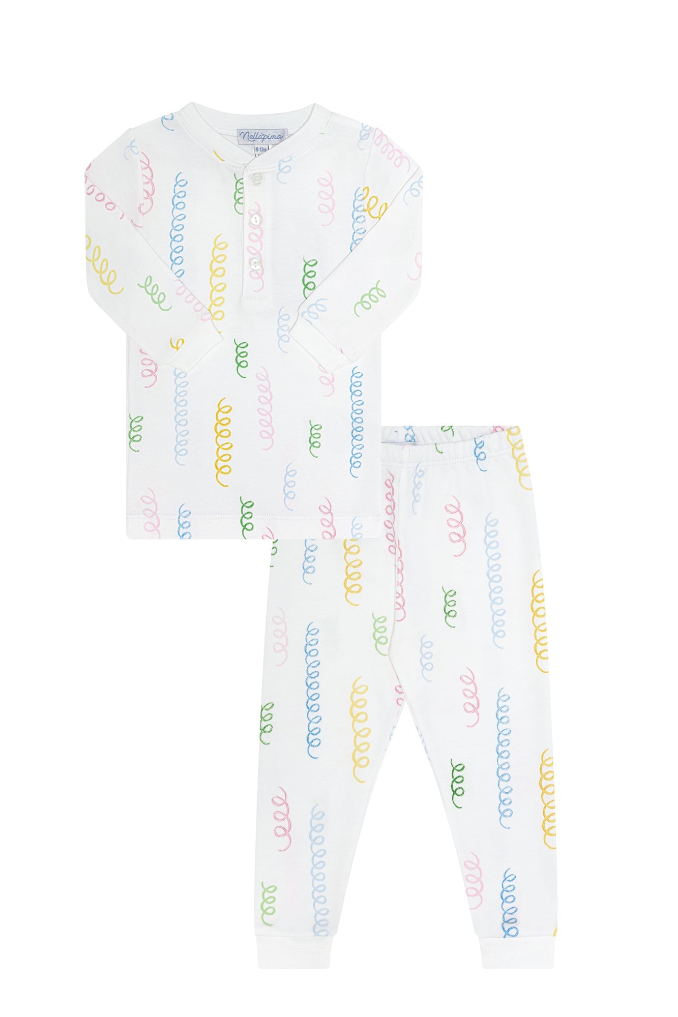 Spirals Print Pima Cotton Pajama Set