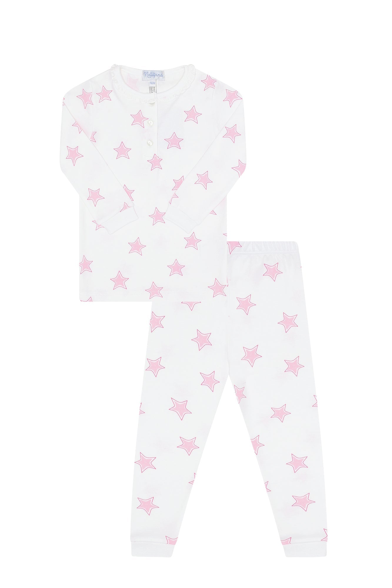 Pink Star Pima Cotton Pajama Set