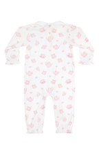 Petite Tea Time Print Romper long sleeve