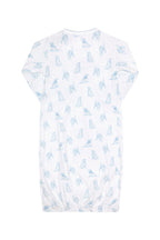 Blue Puppy Love Print Gown