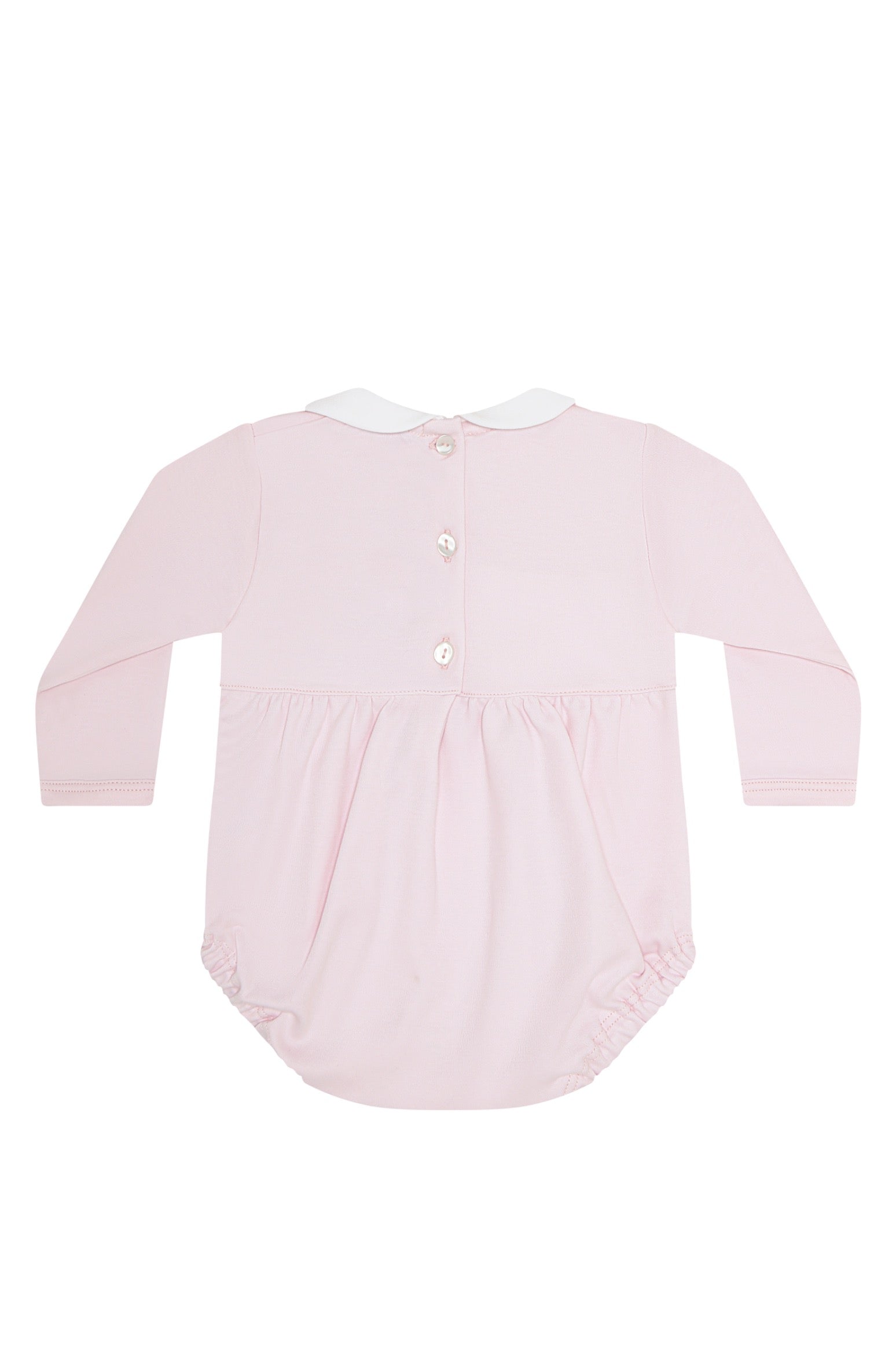 Charming Bows Embroidery Long Sleeve Bubble