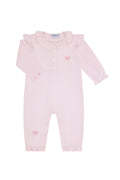 Charming Bows Embroidery Romper LS