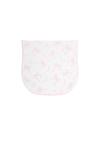 Charming Bows Print Burp Cloth