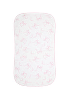 Charming Bows Print Burp Cloth