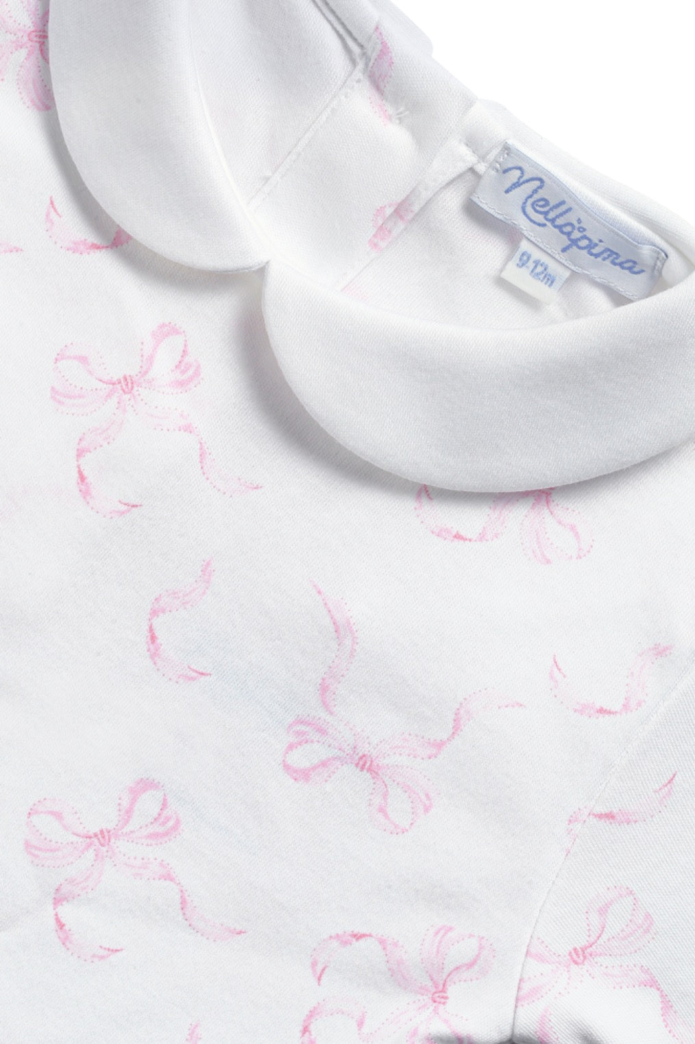 Charming Bows Print Romper long sleeve