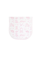 Pink Lone Star Toile Burp Cloth