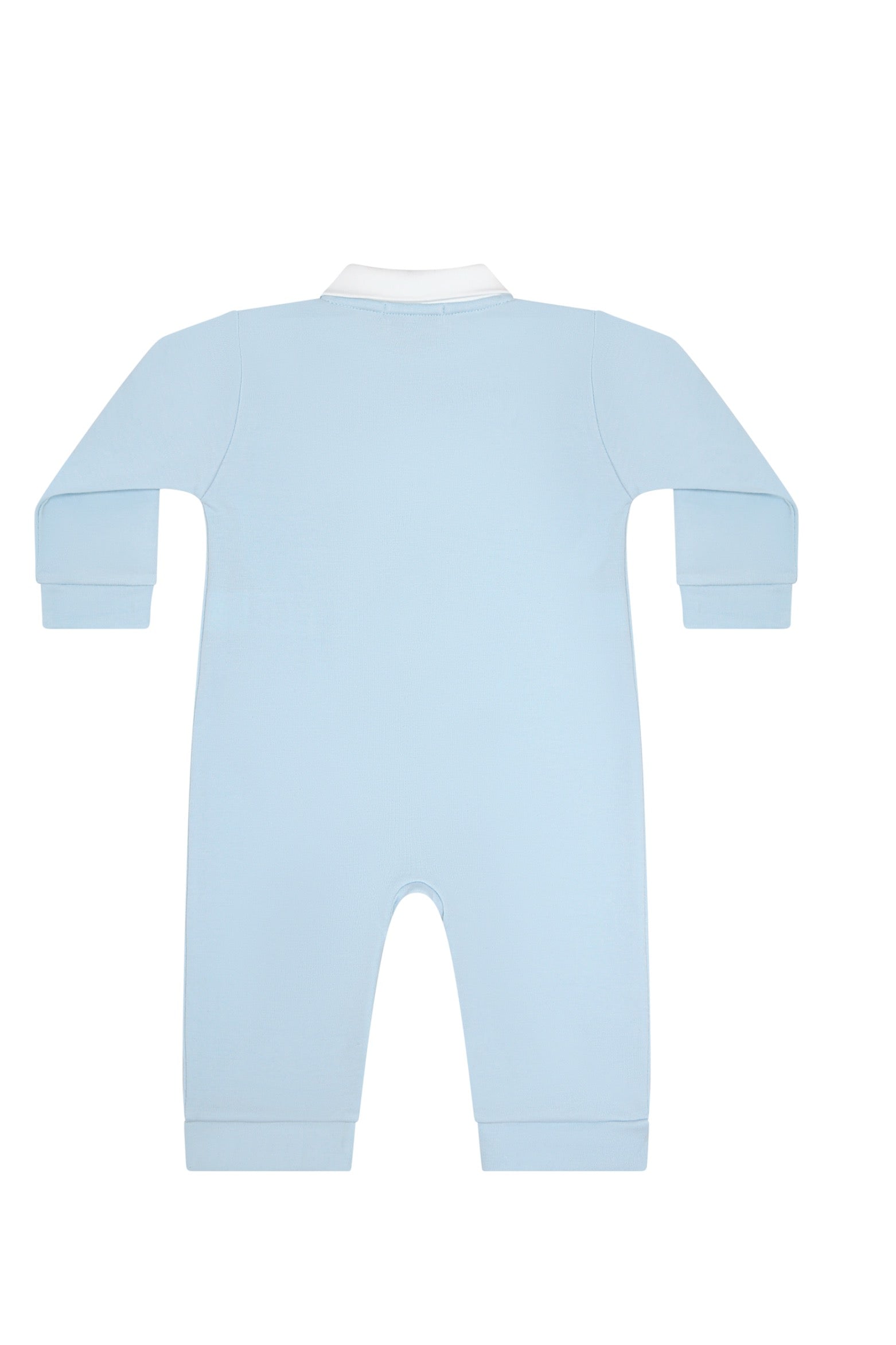 Mini Voyages Embroidery Long Sleeve Romper
